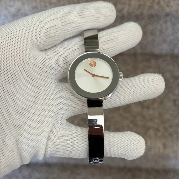 Movado Silver and Gold-Tone Watch
Trend Bangle Watch, 34mm - Picture 4 of 11